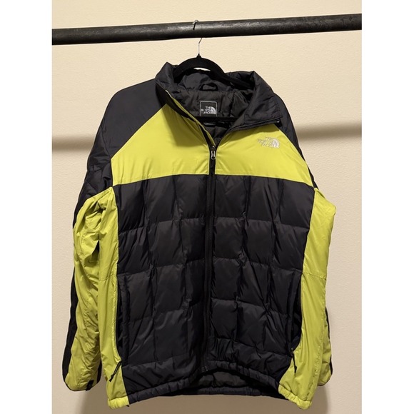 The North Face Other - The North Face 550 Down Puffer‎ Jacket Men's XL Black Green Full Zip Gorpcore